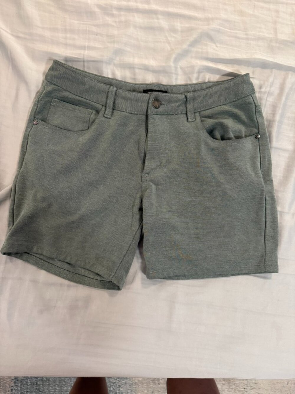 ST33LE Stretch Knit Shorts - Cactus color - Size 28